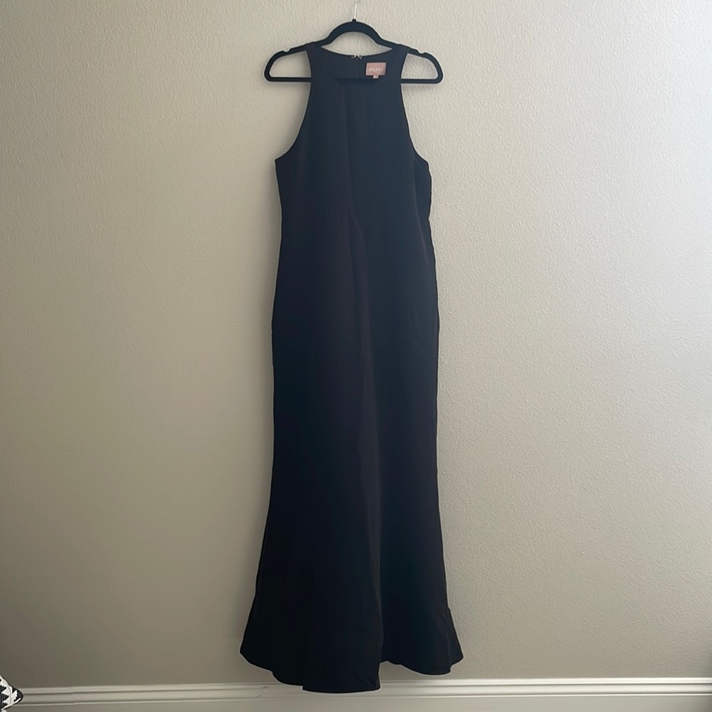 Black High-Neck Maxi dress